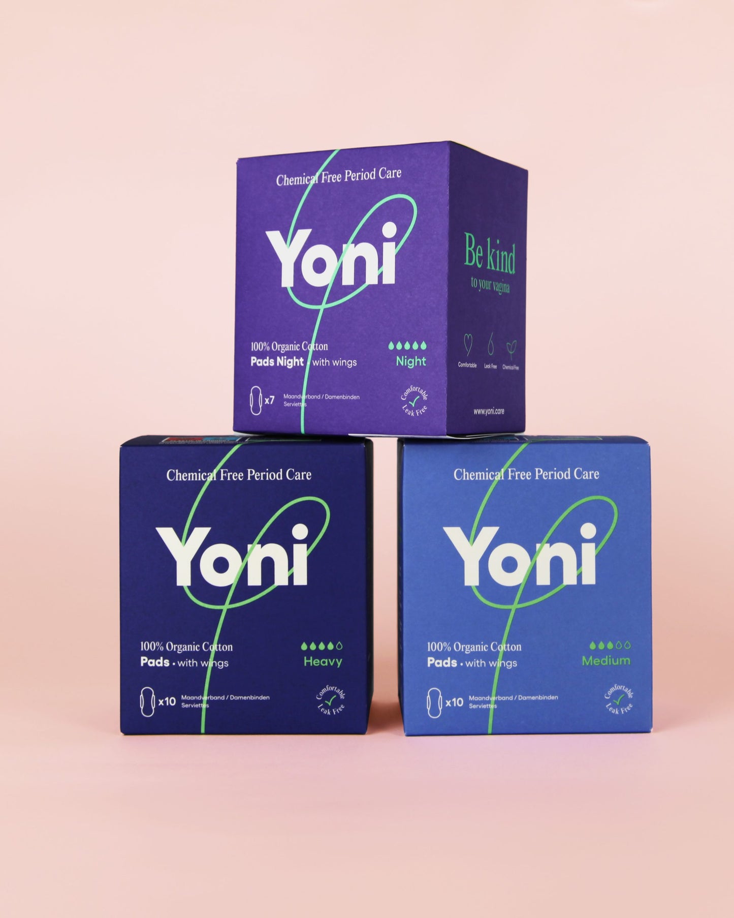 Yoni Maandverband Night met vleugels - 7 stuks