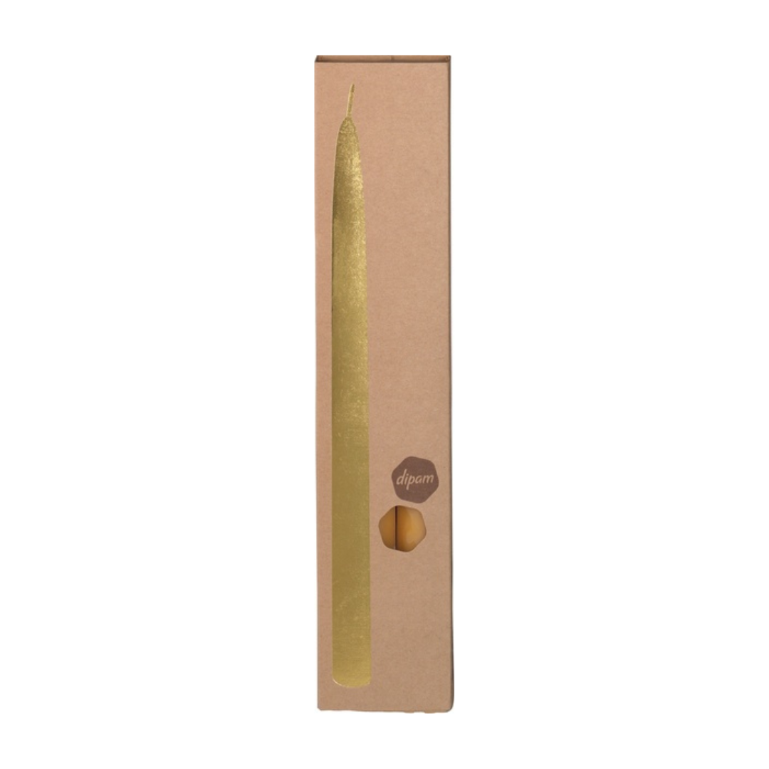 Dipam dompelkaars bijenwas - 2 stuks