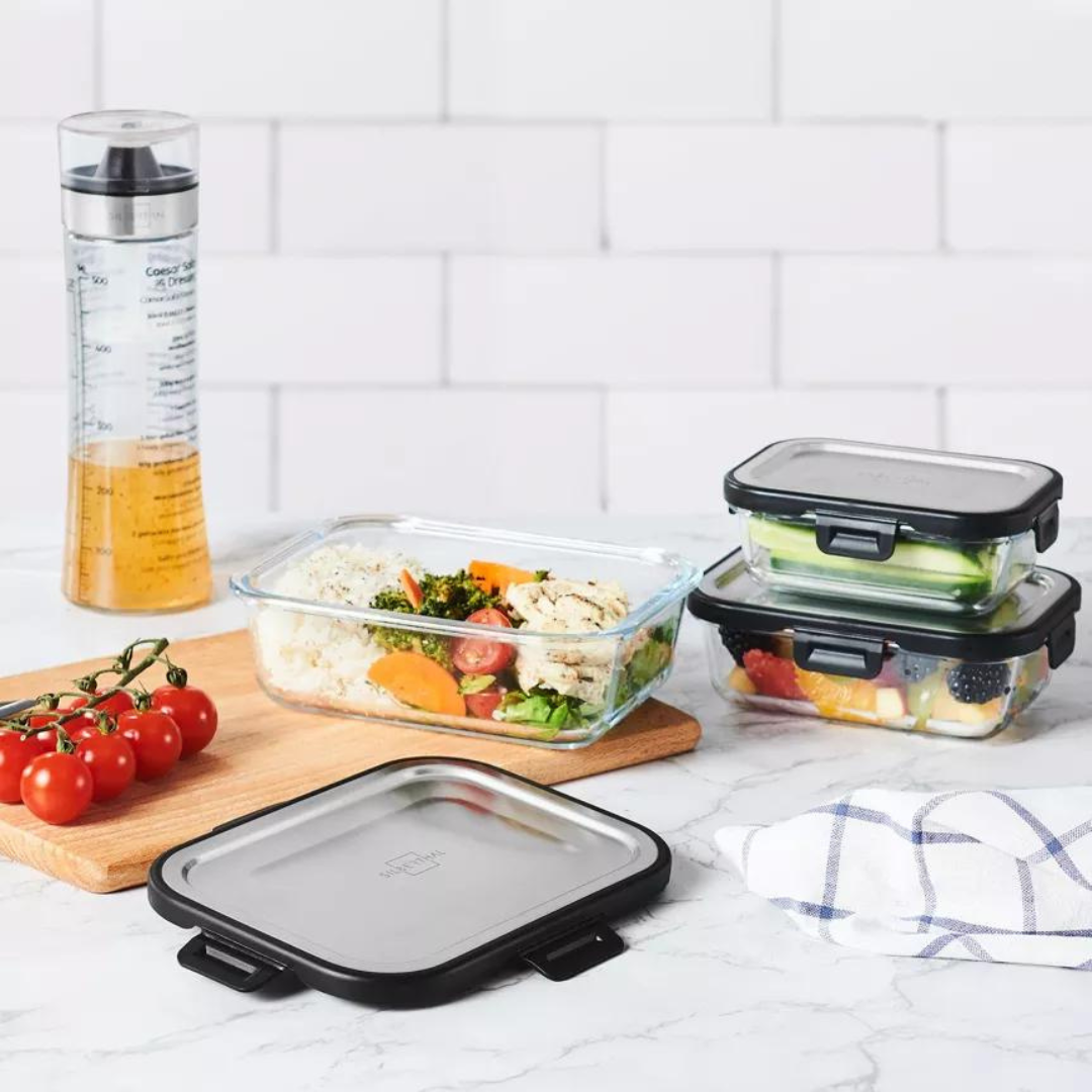 Silberthal Glazen Voedselcontainer - set van 3