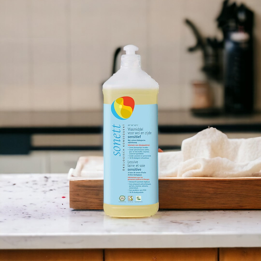 Sonett Wasmiddel Wol & Zijde Sensitive Geurvrij - 1 liter