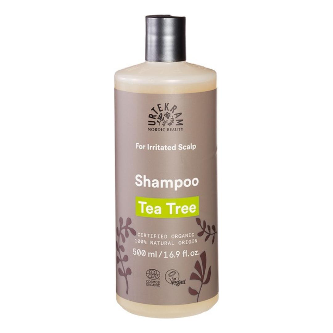 Urtekram Shampoo Tea Tree voor geirriteerde hoofdhuid - 500 ml