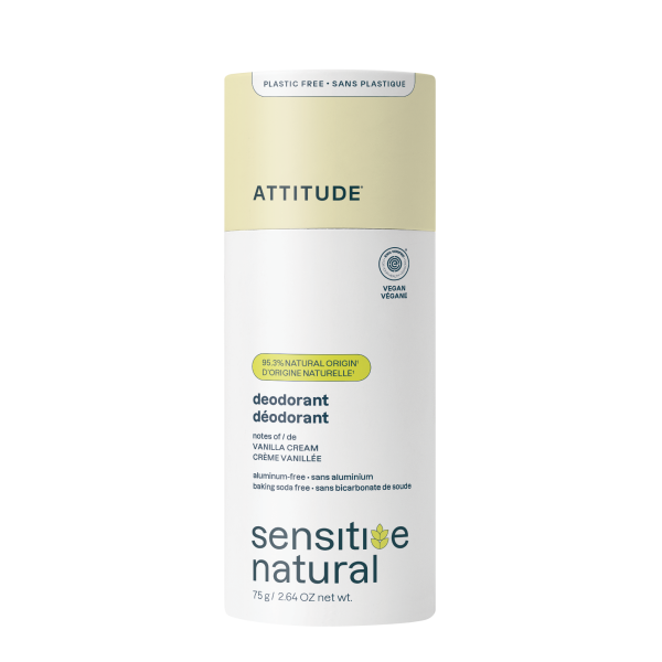 Attitude Deodorant Baking Soda-Free Vanilla Cream