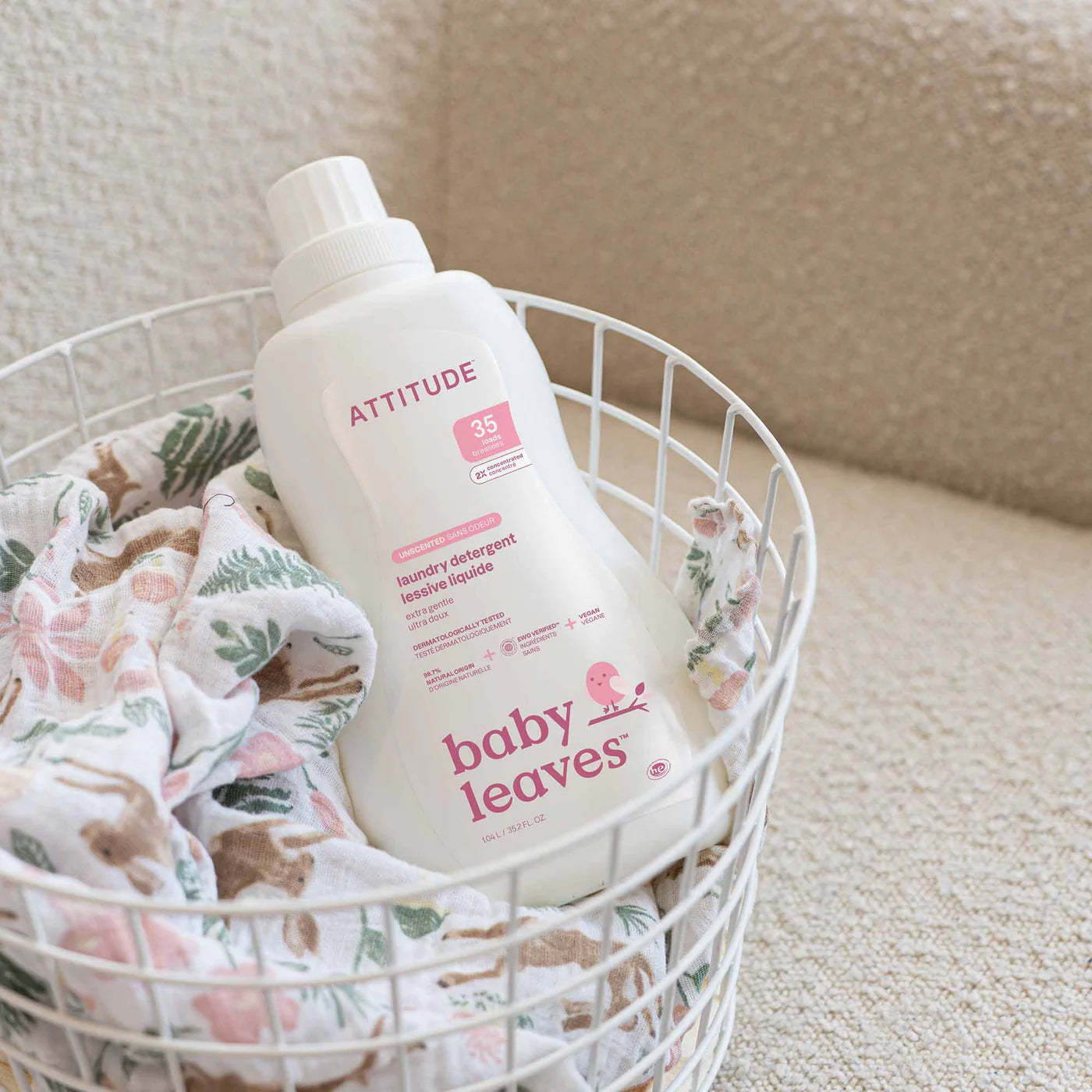 Attitude Wasmiddel Hypoallergeen en Geurloos voor baby's - 1.05 liter