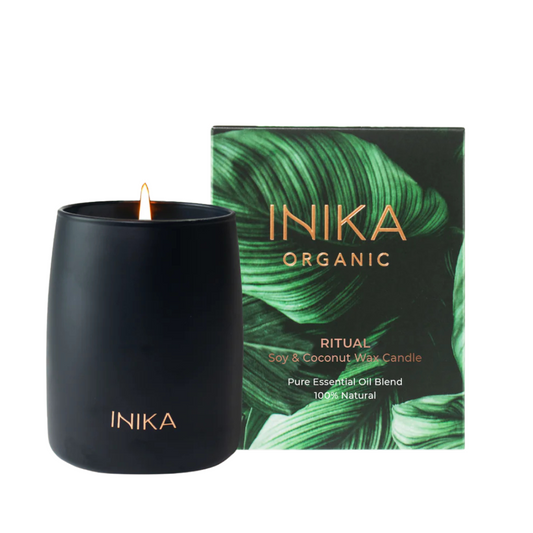 INIKA Ritual Candle - geurkaars van sojawas en kokoswas