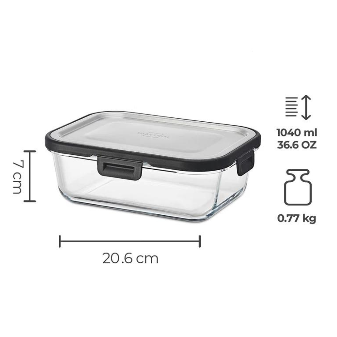 Silberthal Glazen Voedselcontainer - 1 liter