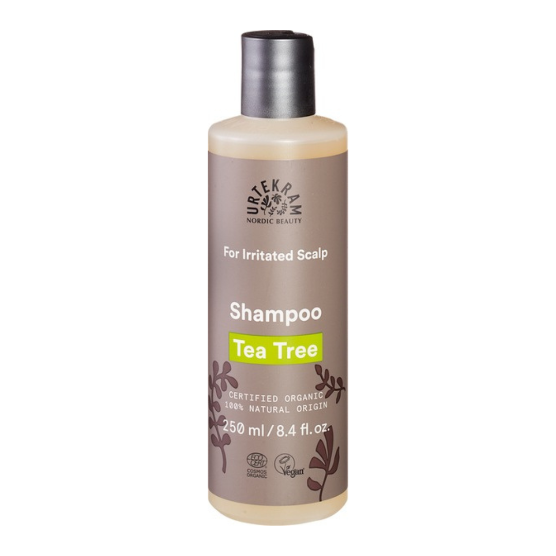 Urtekram Shampoo Tea Tree voor geirriteerde hoofdhuid - 250 ml