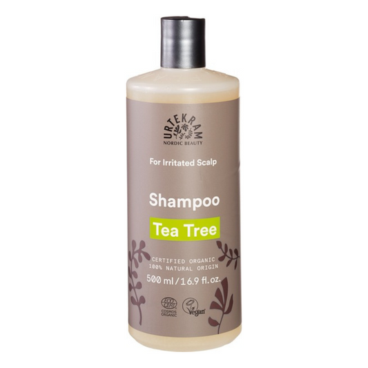 Urtekram Shampoo Tea Tree voor geirriteerde hoofdhuid - 500 ml