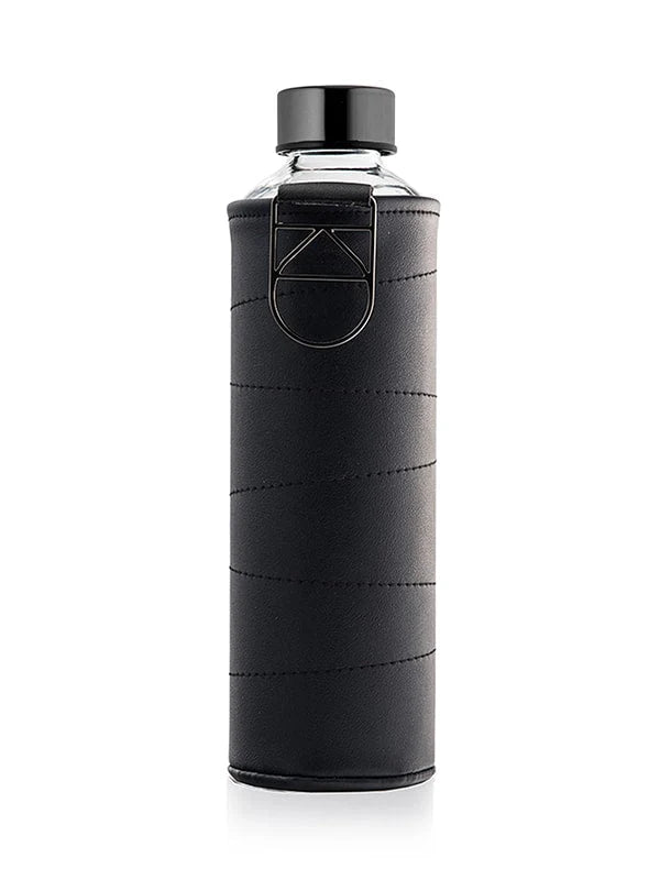 Equa - Glazen fles met Graphite cover