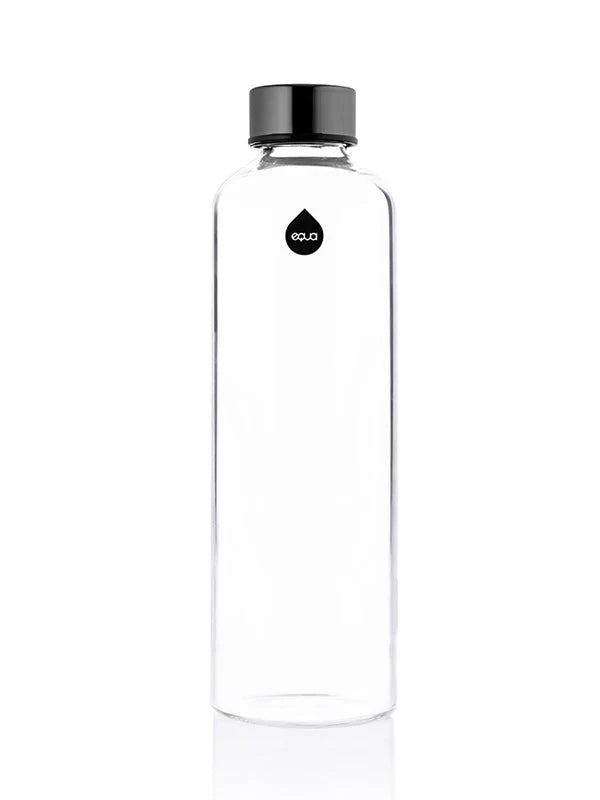 Equa - Glazen fles met Graphite cover